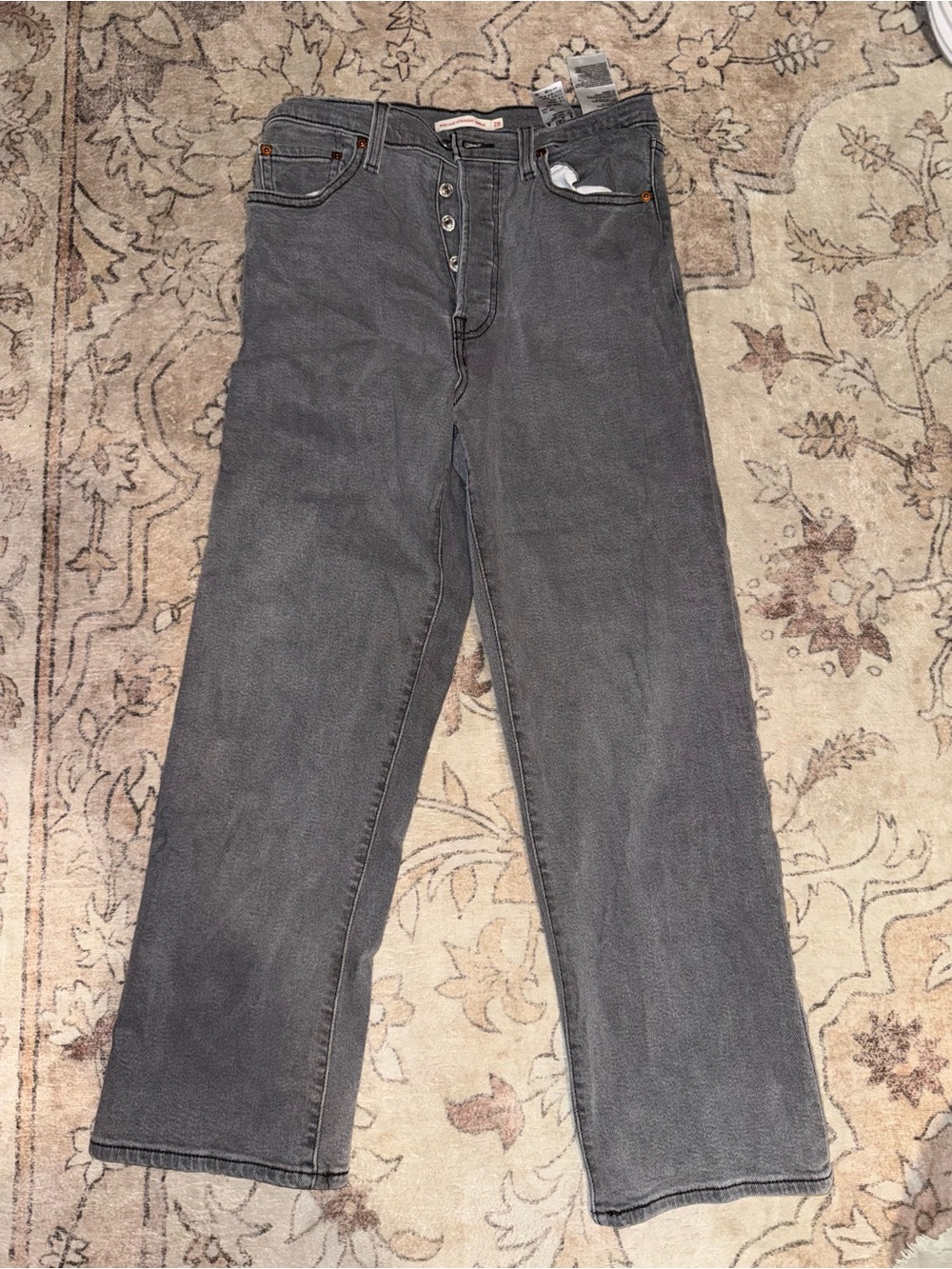 Levi's Women's Charcoal Straight-Leg Jeans